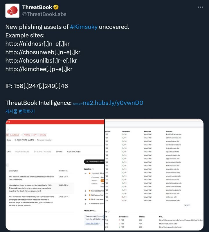 DPRK #Kimsuky IOC
