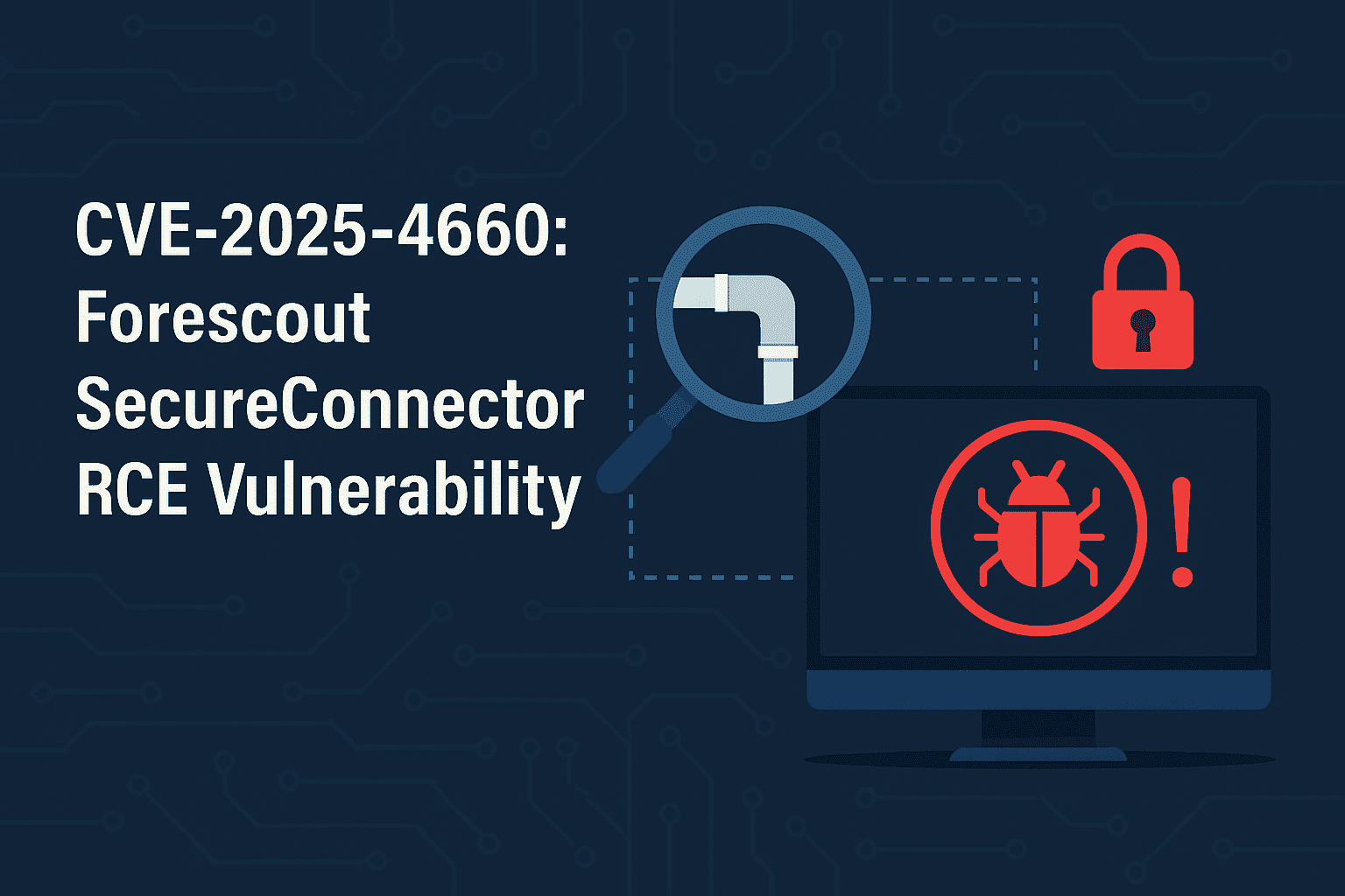 CVE-2025-4660 (CVSS 8.7) in Forescout SecureConnector Allows Remote Endpoint Hijack, PoC Publishes

